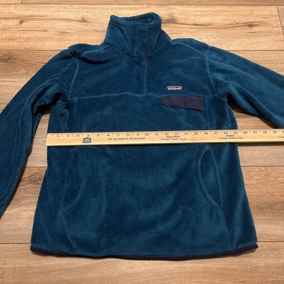 Women's Patagonia Snap T Fleece Jacket SZ Medium Sweater Pullover Blue - Picture 6 of 13